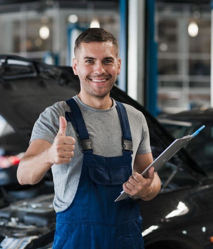 EC Vehicle Repairs mechanic at work